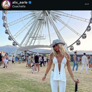 Alix Earle White Country Festival Top